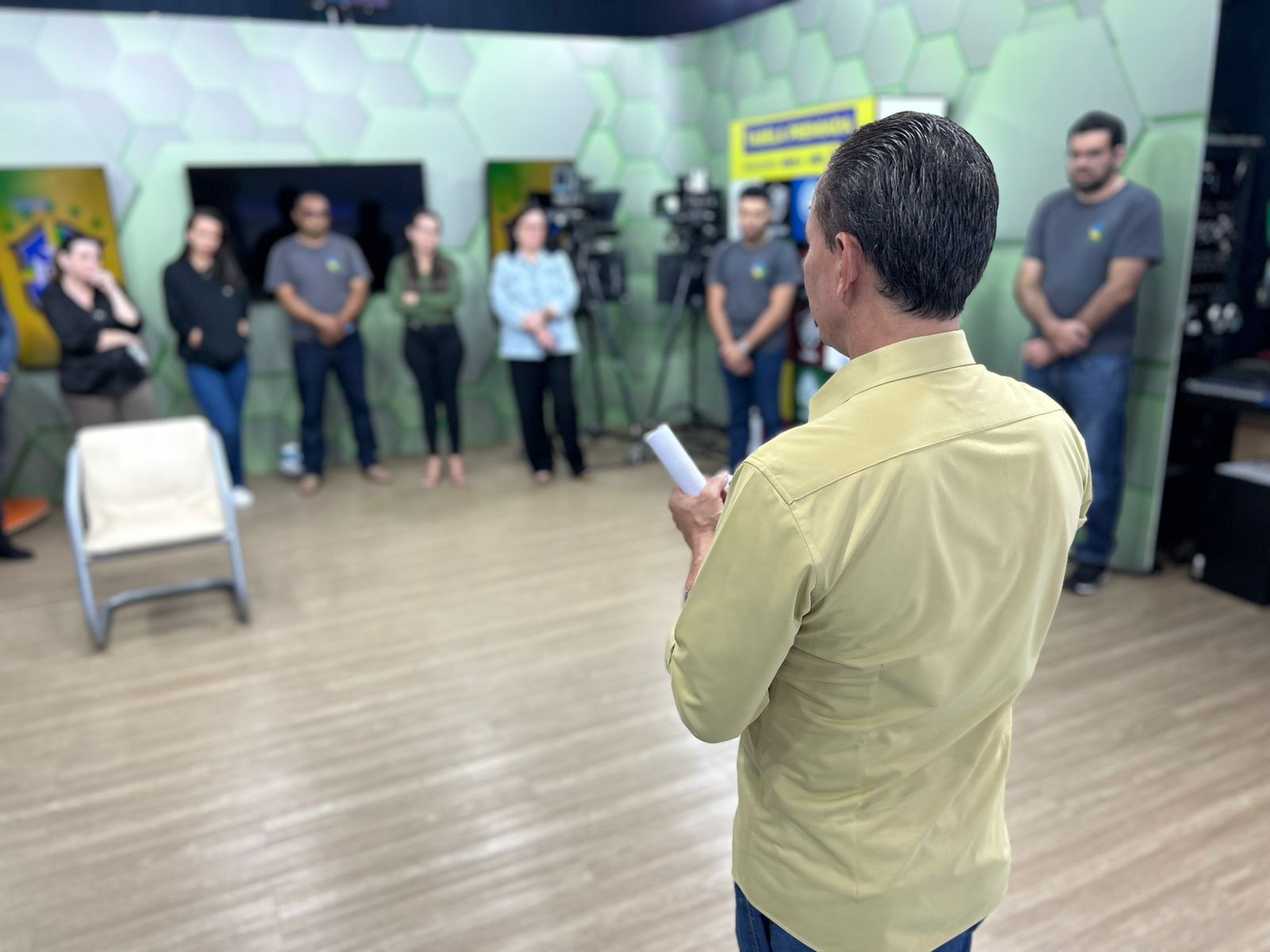 Assembleia na TV Guanandi Band para aumento salarial